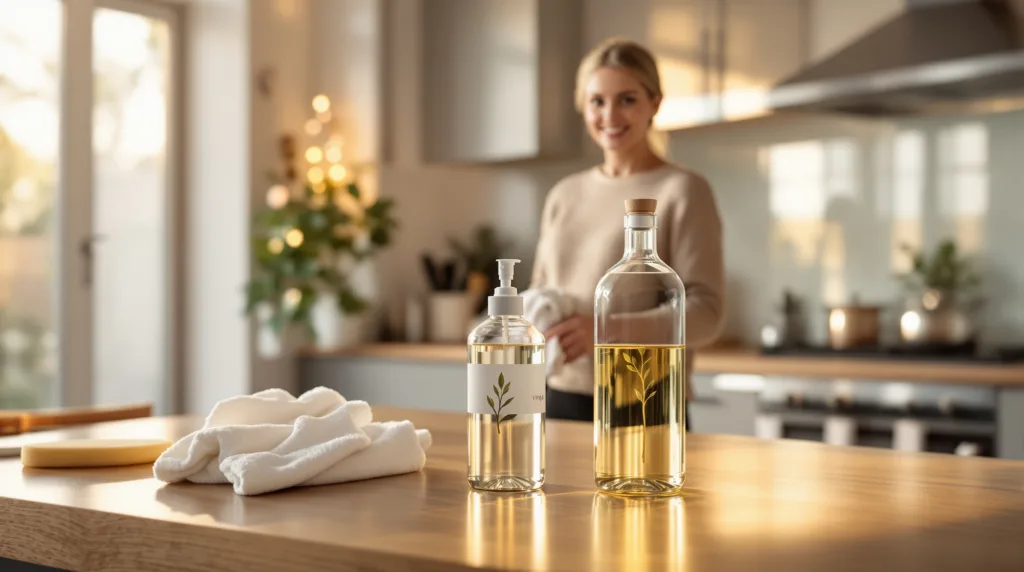 entdecken sie diesen einfachen essig-trick am abend, der problemlos mehrere reinigungsmittel ersetzt und ihr zuhause effektiv sauber hält.