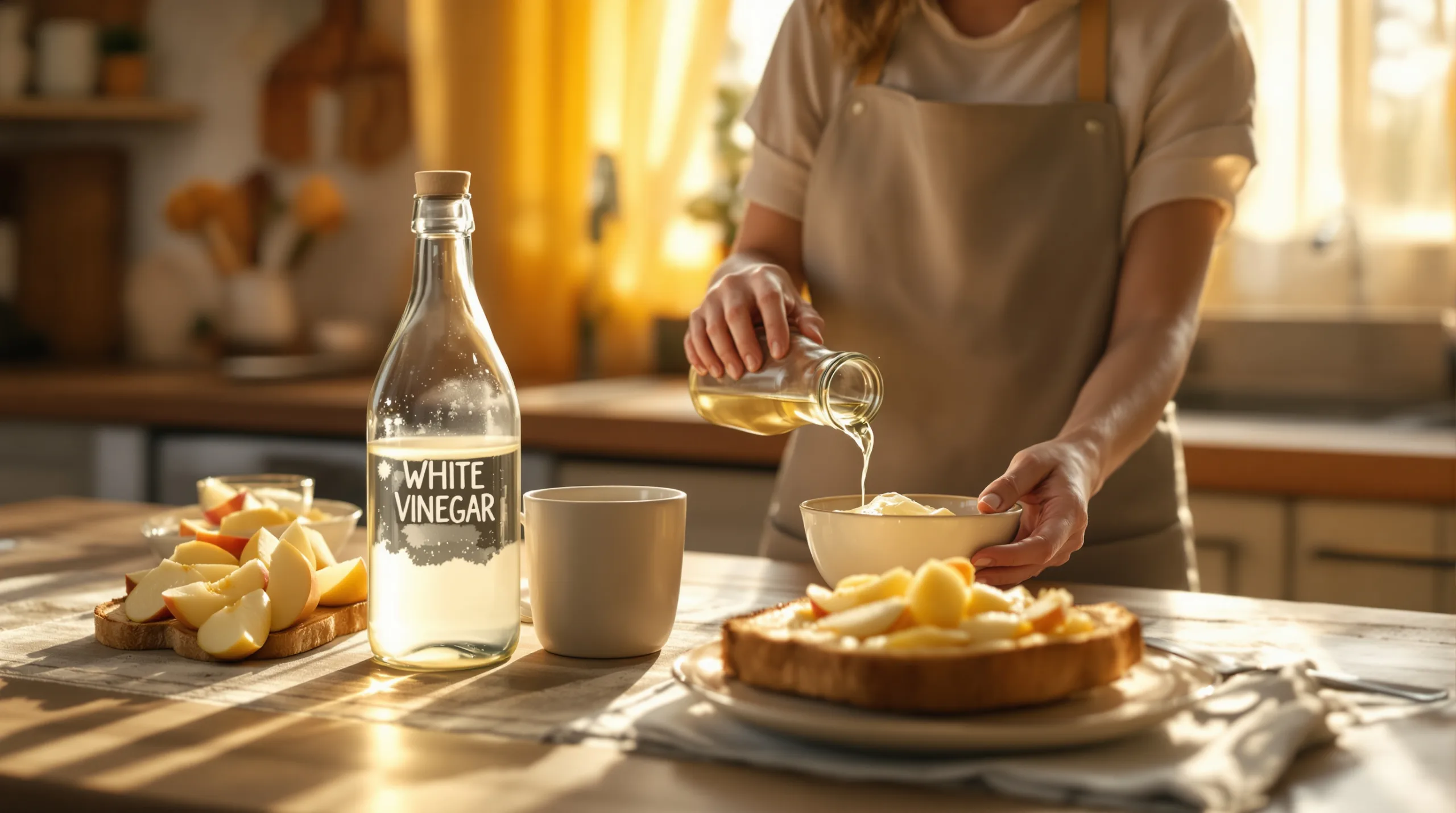 Weißen Essig morgens richtig nutzen: Haushaltstricks