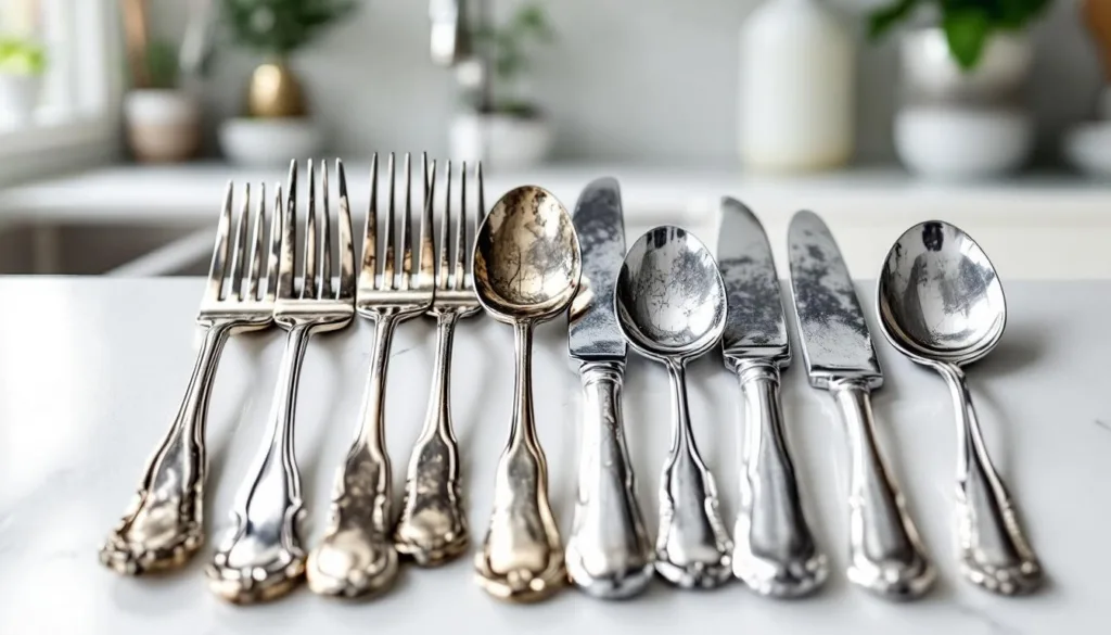 entdecke, wie du mit diesem produkt dein altes besteck einfach reinigen und zum strahlen bringen kannst. verlängere die lebensdauer deiner besteckstücke und genieße den glänzenden glanz wie neu!