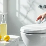 natürliche wc-reinigung ohne bleichmittel und chemie: zitronensäure sorgt für gründliche sauberkeit und frischen duft im bad.