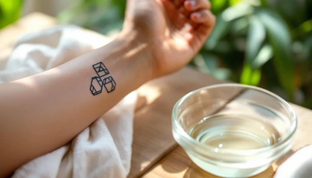 entdecken sie den einfachen trick zur perfekten pflege von minimalismus-tattoos – ganz ohne teure cremes oder salben.